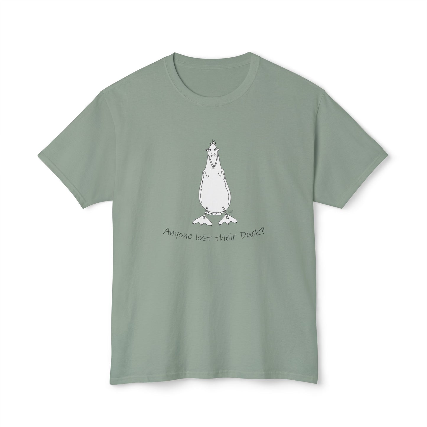 Duck Lovers - "Anyone lost their Duck?" Unisex HD Cotton™ T-shirt by artist Marie Frederique