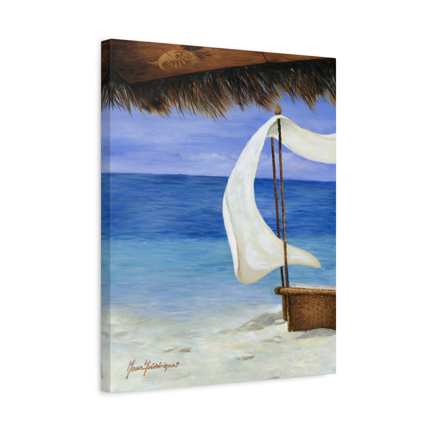 Vacation Beach Cabana by artist Marie Frederique