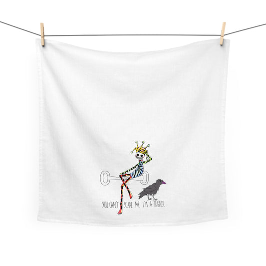 Halloween Tea/Kitchen towel, Equestrian Trainer Beauty Queen design by artist Marie Frederique