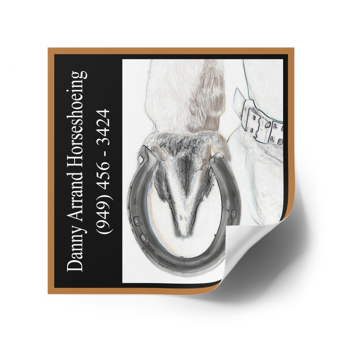 Danny Arrand Horseshoeing Square Sticker