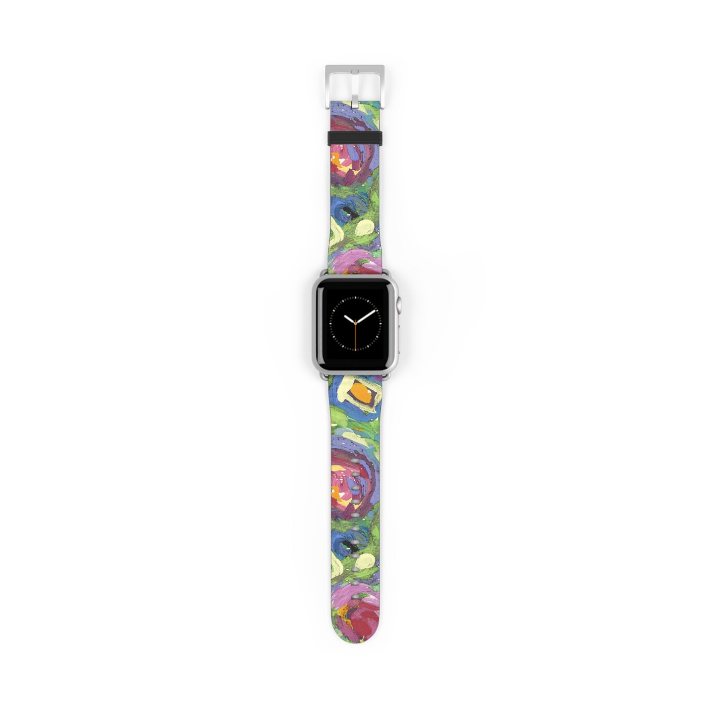 Abstract Series, Pretty & Fun multicolored faux leather Watch Band by artist Marie Frederique