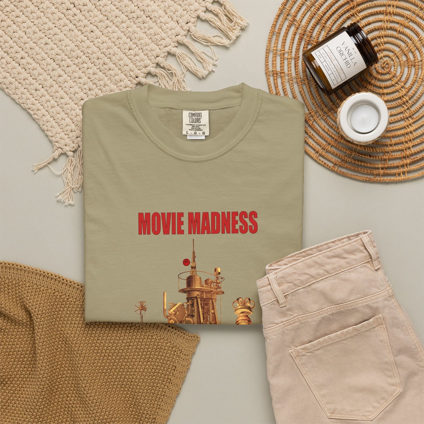 Movie Madness T-Shirt — "Men and Their Machines" Vintage Film Art Tee by artist Marie Frederique