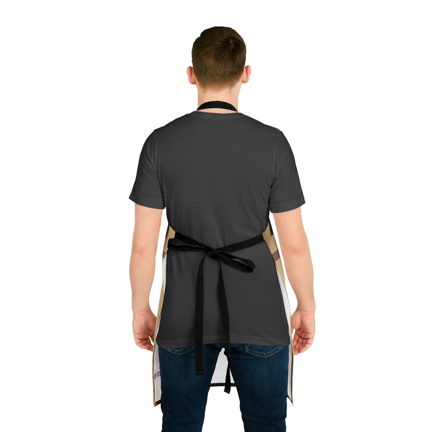Leather Saddle Apron – Equestrian Saddle Graphic Kitchen & BBQ Apron by artist Marie Frederique