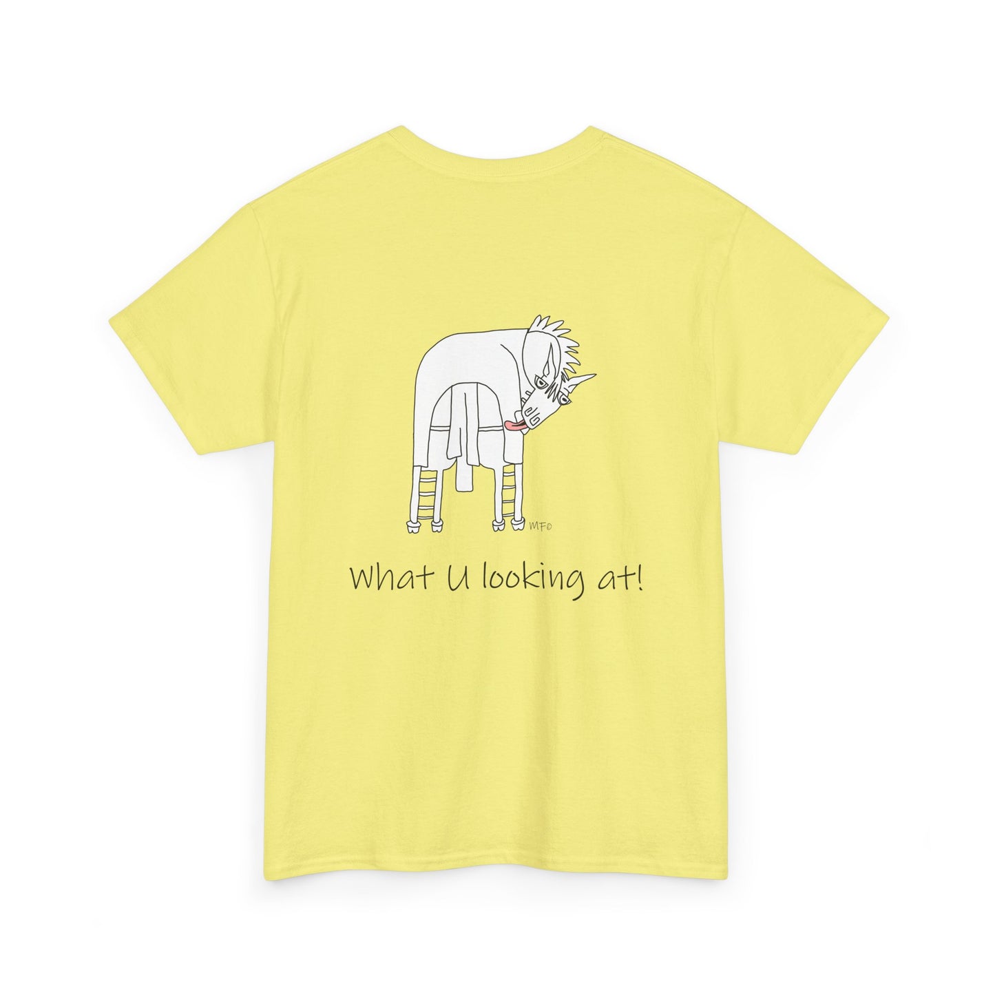 Funny Horse Butt (Back print only, front is blank) Unisex Tee by artist Marie Frederique