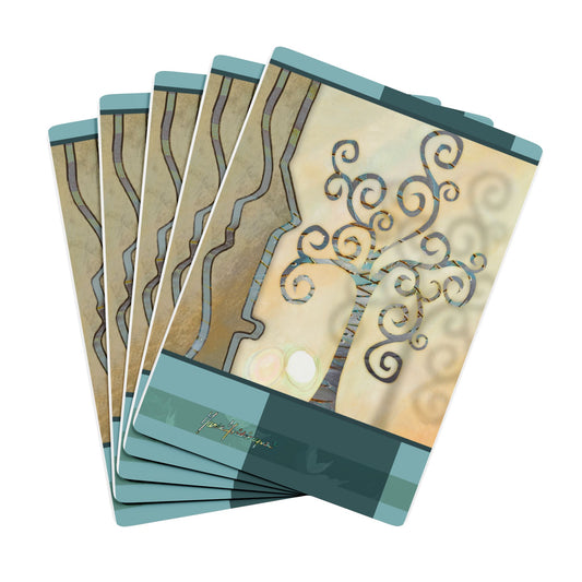 Jade Forest, Artistic Poker Playing Cards Set by artist Marie Frederique
