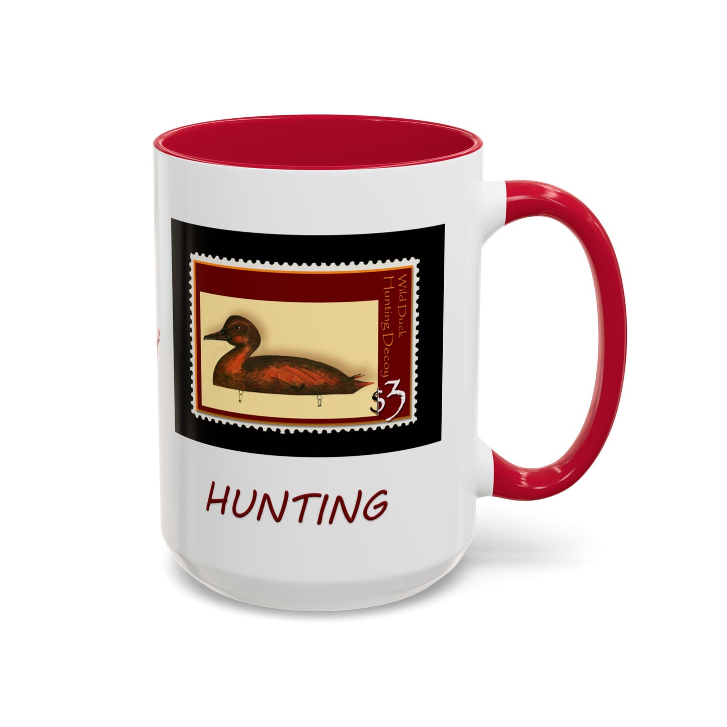 Mug Decoy Duck Art Print Stamp - Hunting Lodge Decor by artist Marie Frederique