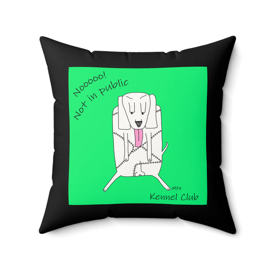 Funny Dog-Themed Faux Suede Square Pillow - Perfect for Pet Lovers!