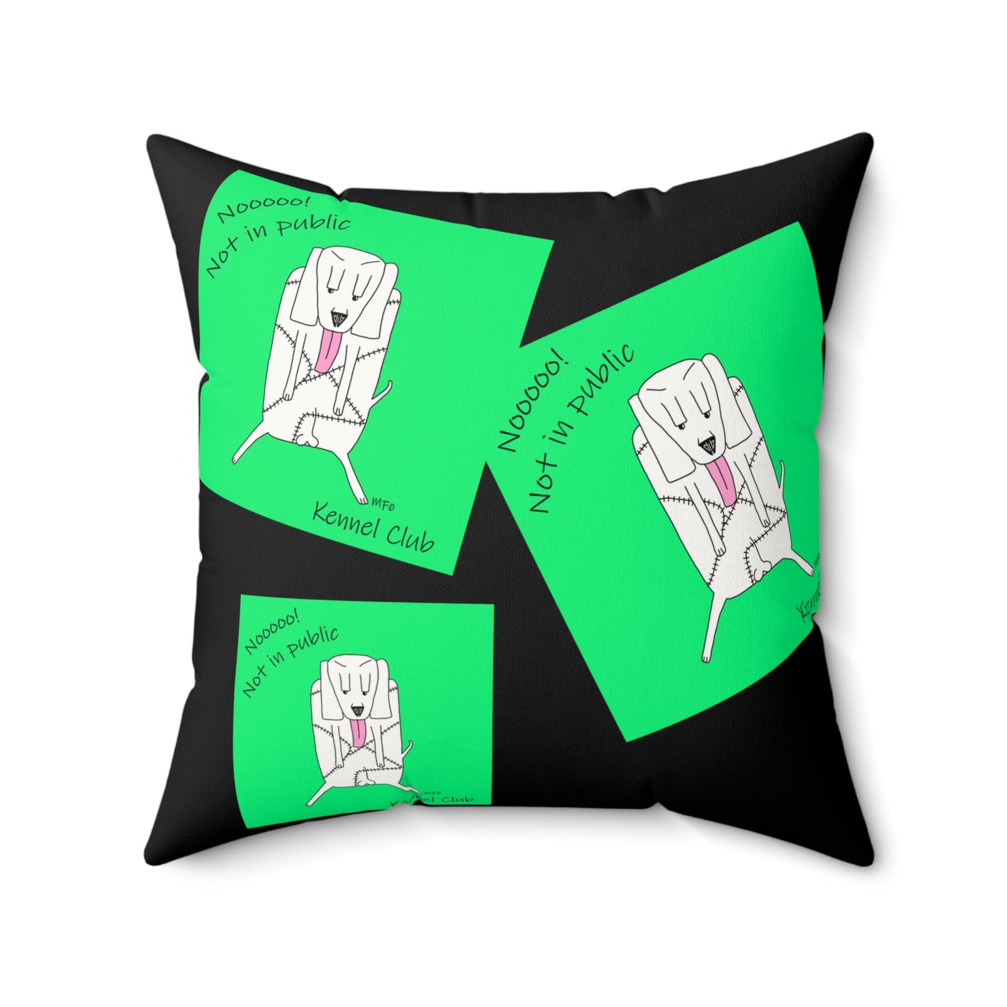 Funny Dog-Themed Faux Suede Square Pillow - Perfect for Pet Lovers!