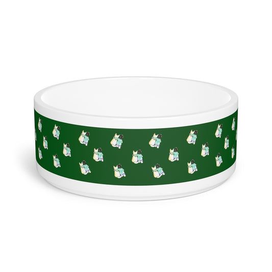 CTS Pet Bowl in green by Artist Marie Frederique