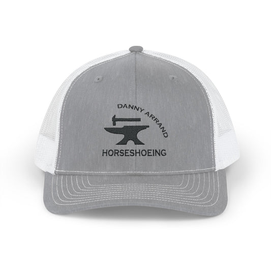 Danny Arrand Horseshoeing embroidered in black - Snapback Trucker Cap