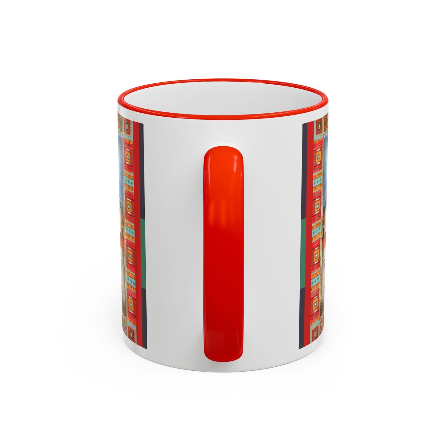 Colorful Pueblo Pattern Coffee Mug (11oz/15oz) by artist Marie Frederique