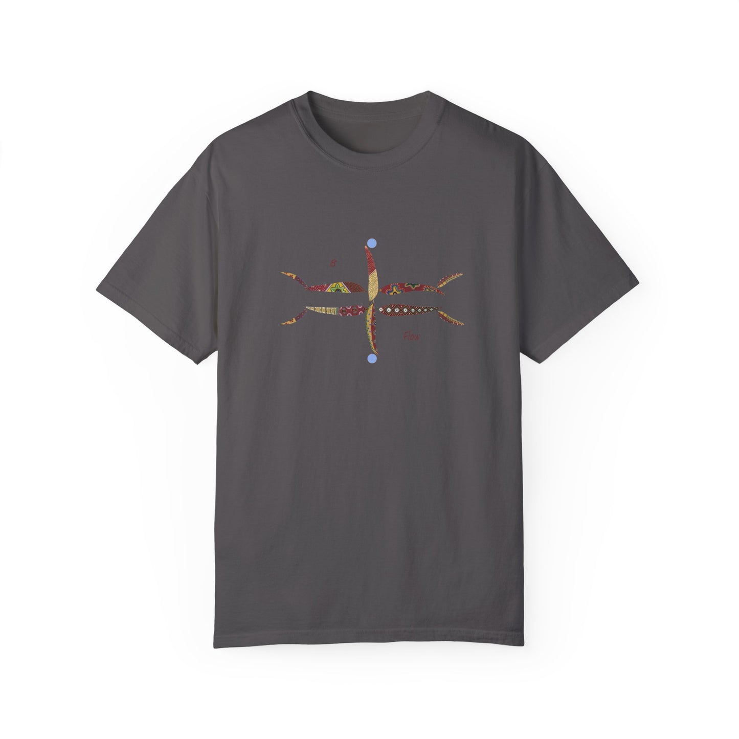 Essassani symbol # 8 "Flow" - Unisex Garment-Dyed T-shirt by Artist Marie Frederique