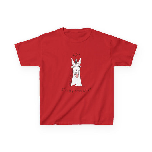 Horse lovers - YUP, I'm a Horse lover." Kids Heavy Cotton™ Tee by artist Marie Frederique