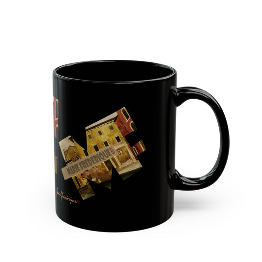 MF ART, Italian Celebration - Black Mug (11oz, 15oz) by artist Marie Frederique