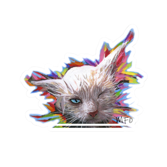RBF Cat sticker by Artist Marie Frederique