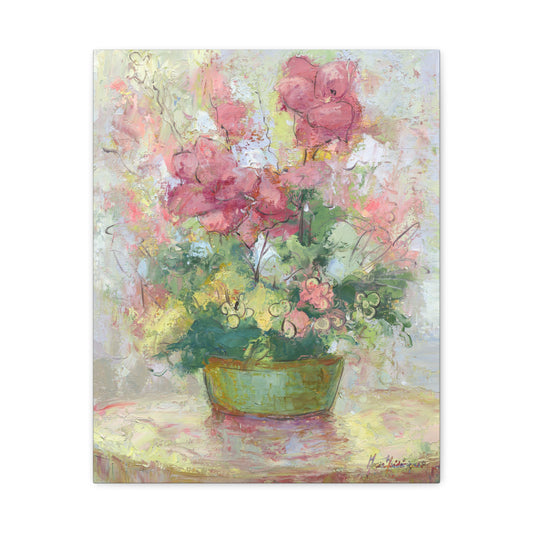 Floral Abstract Canvas Wall Art, by artist Marie Frederique