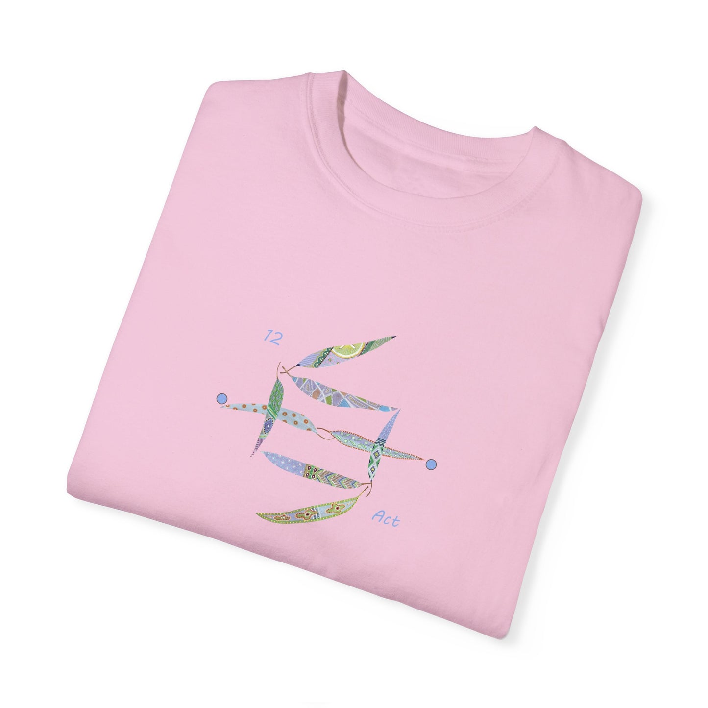 Essassani symbol # 12 "Act" - Unisex Garment-Dyed T-shirt by Artist Marie Frederique