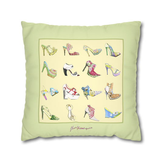 Decorative Shoes Pillowcase — High Heel Shoe Collection by artist Marie Frederique