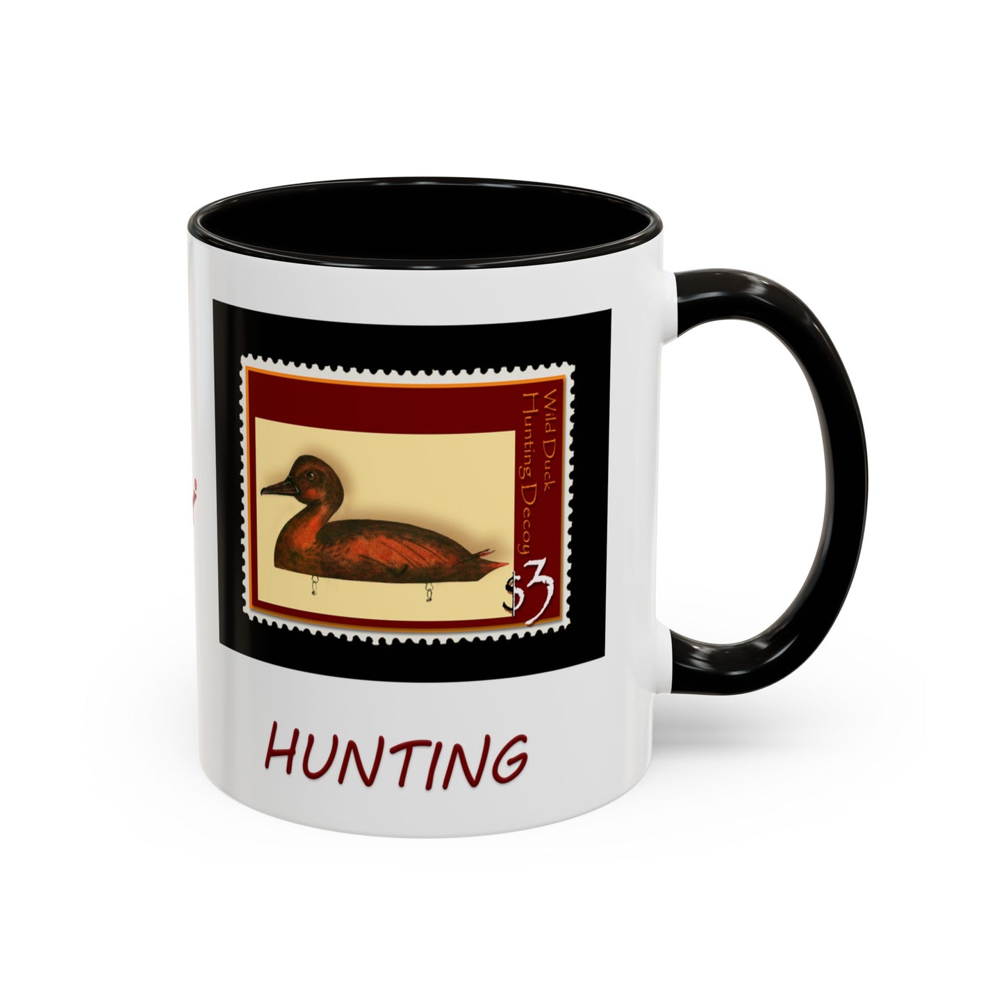Mug Decoy Duck Art Print Stamp - Hunting Lodge Decor by artist Marie Frederique