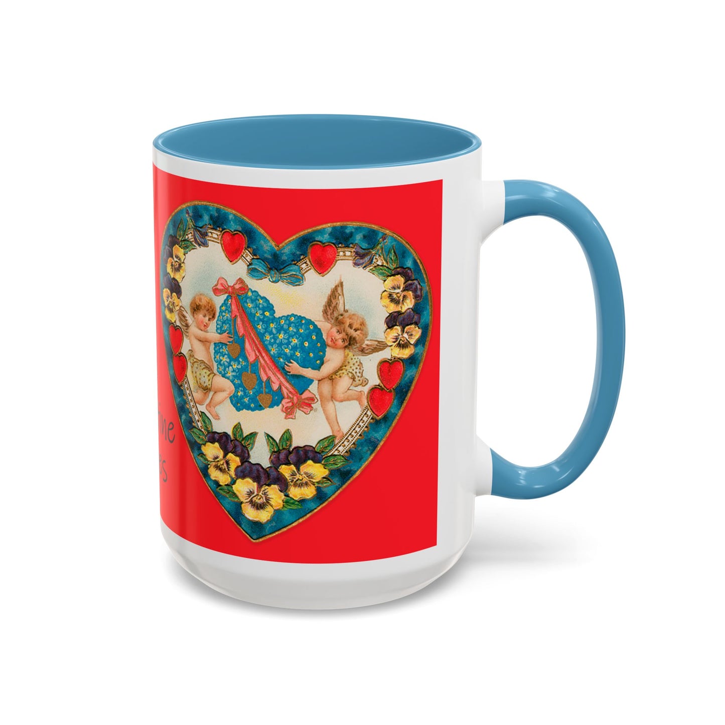 Valentine Hearts image mug 11oz or 15 oz