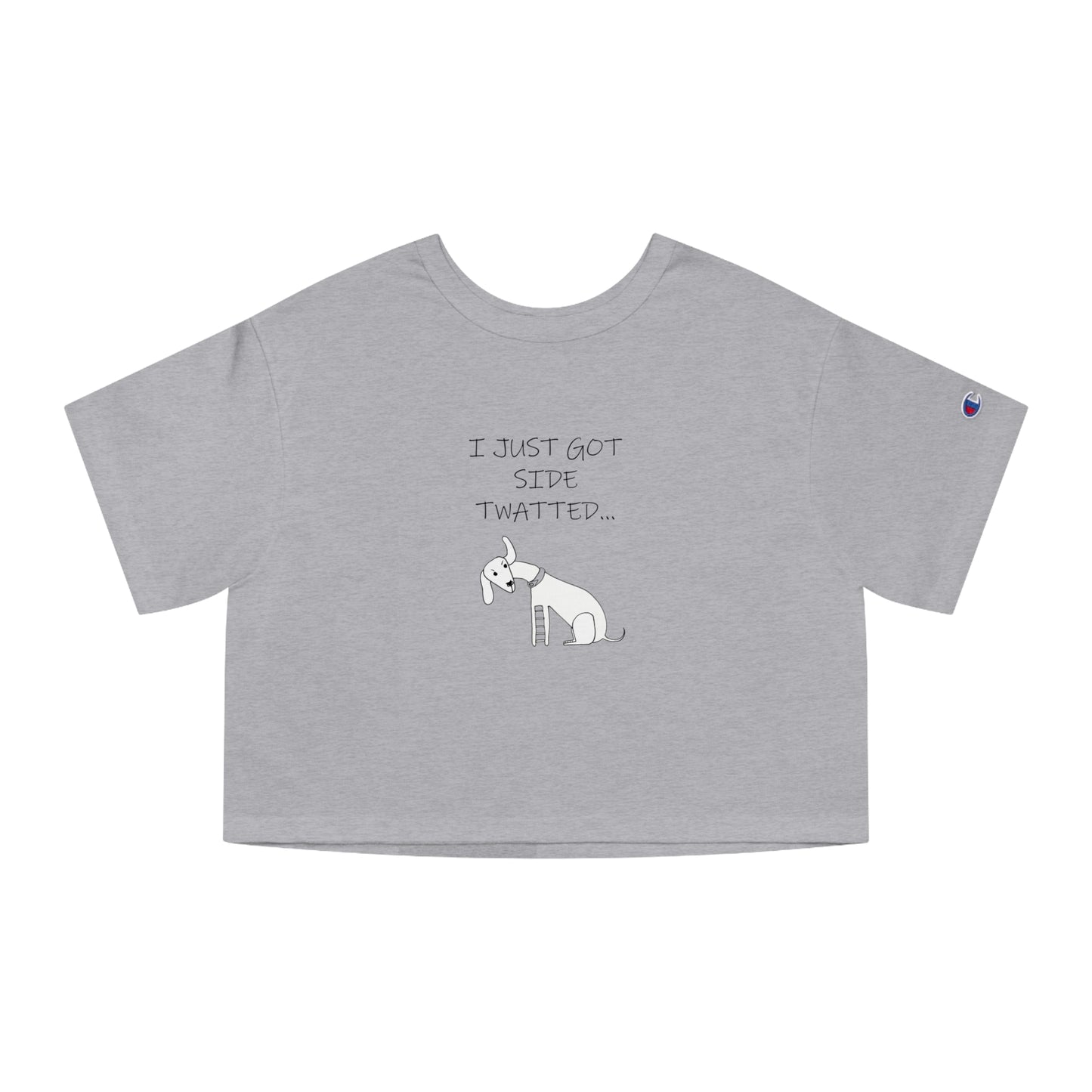 Twat Collection "I just got side twatted" - 100% Cotton Cropped T-Shirt by Artist Marie Frederique