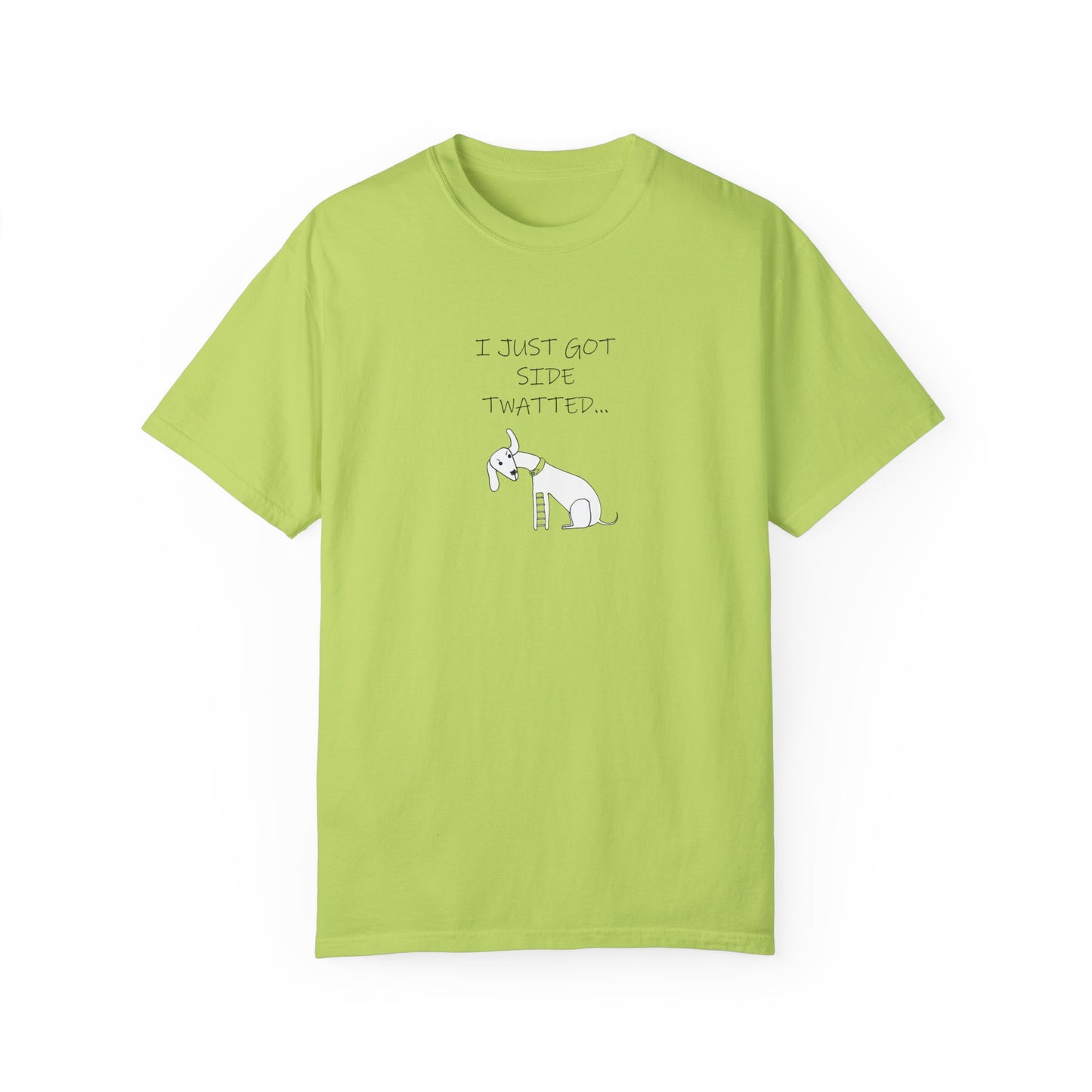 Twat Collection "I just got side twatted" - Garment-Dyed T-shirt in 5 colors by Artist Marie Frederique