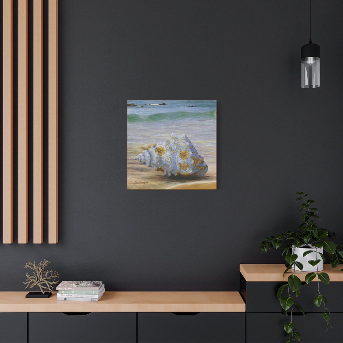 Ocean Tapestry 1 - Elegant Coastal Decor Art Print by artist Marie Frederique