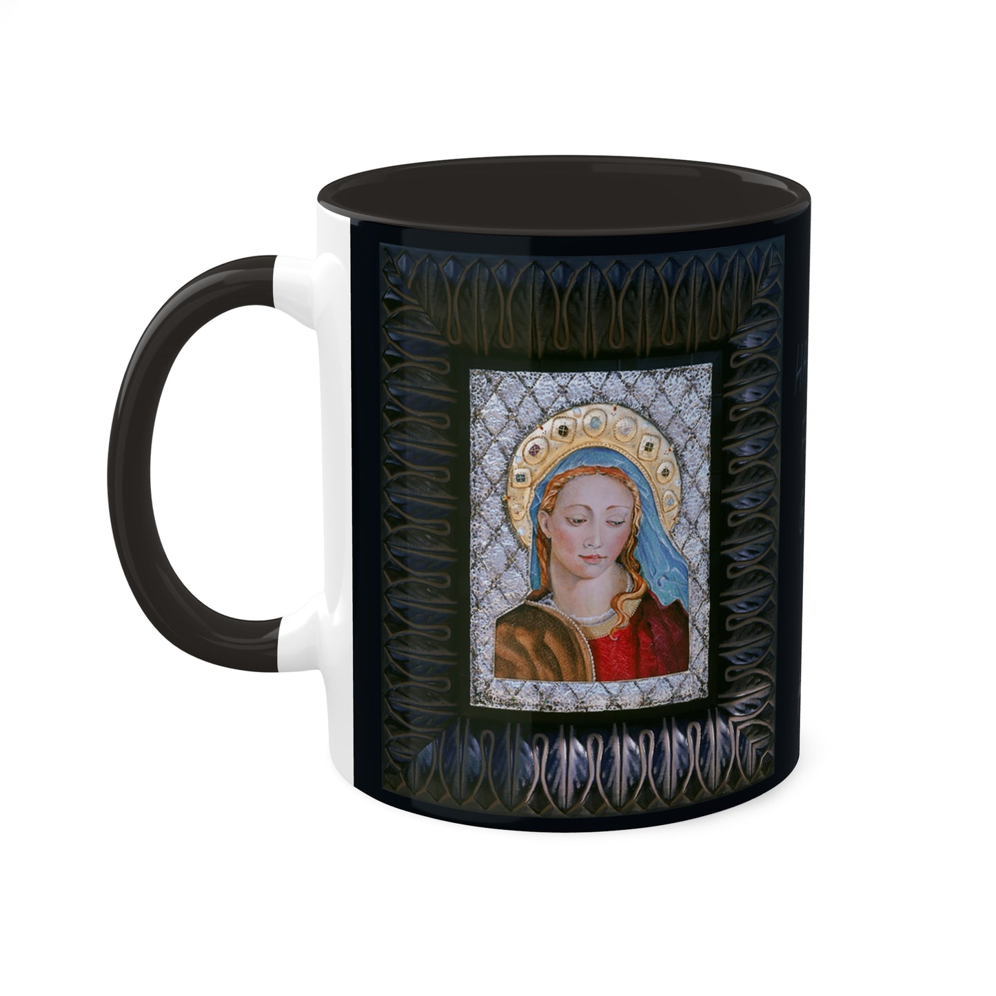 Hail Mary full of Grace - Colorful Mug in 3 colors, 11oz By Artist Marie Frederique