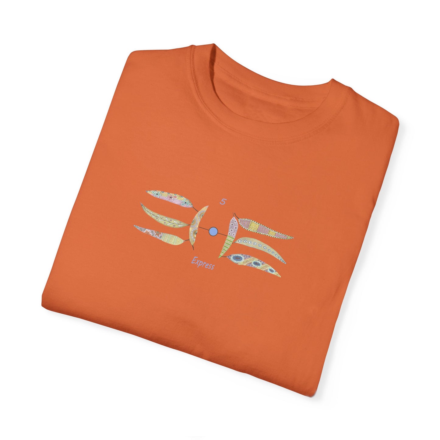 Essassani symbol # 5 "Express" - Unisex Garment-Dyed T-shirt by Artist Marie Frederique