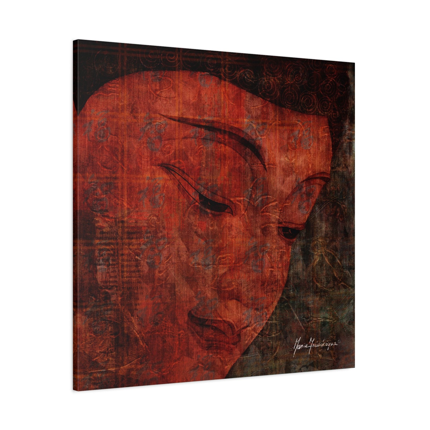 Buddha Smile, elegant, sophisticated print by artist Marie Frederique