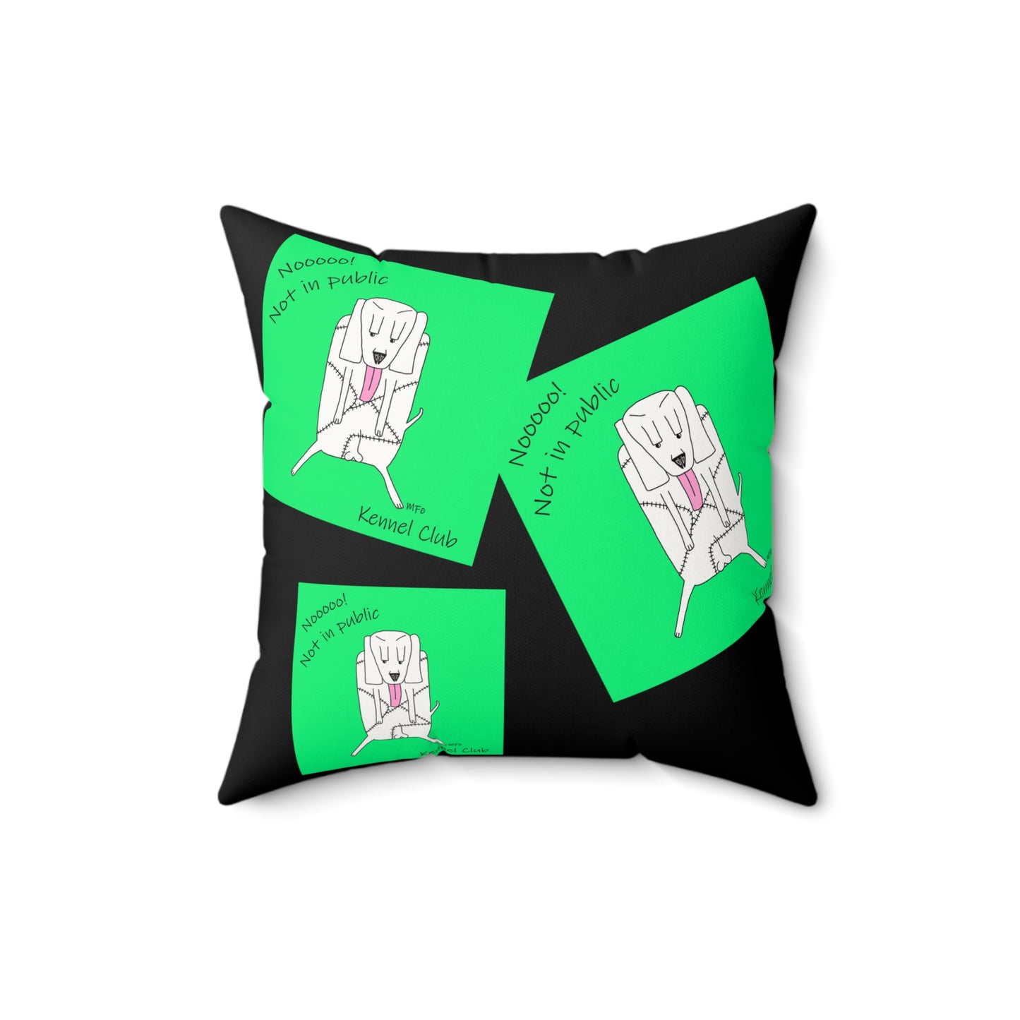 Funny Dog-Themed Faux Suede Square Pillow - Perfect for Pet Lovers!