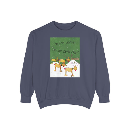 Christmas Sweatshirt for Senior Citizens by artist Marie Frederique