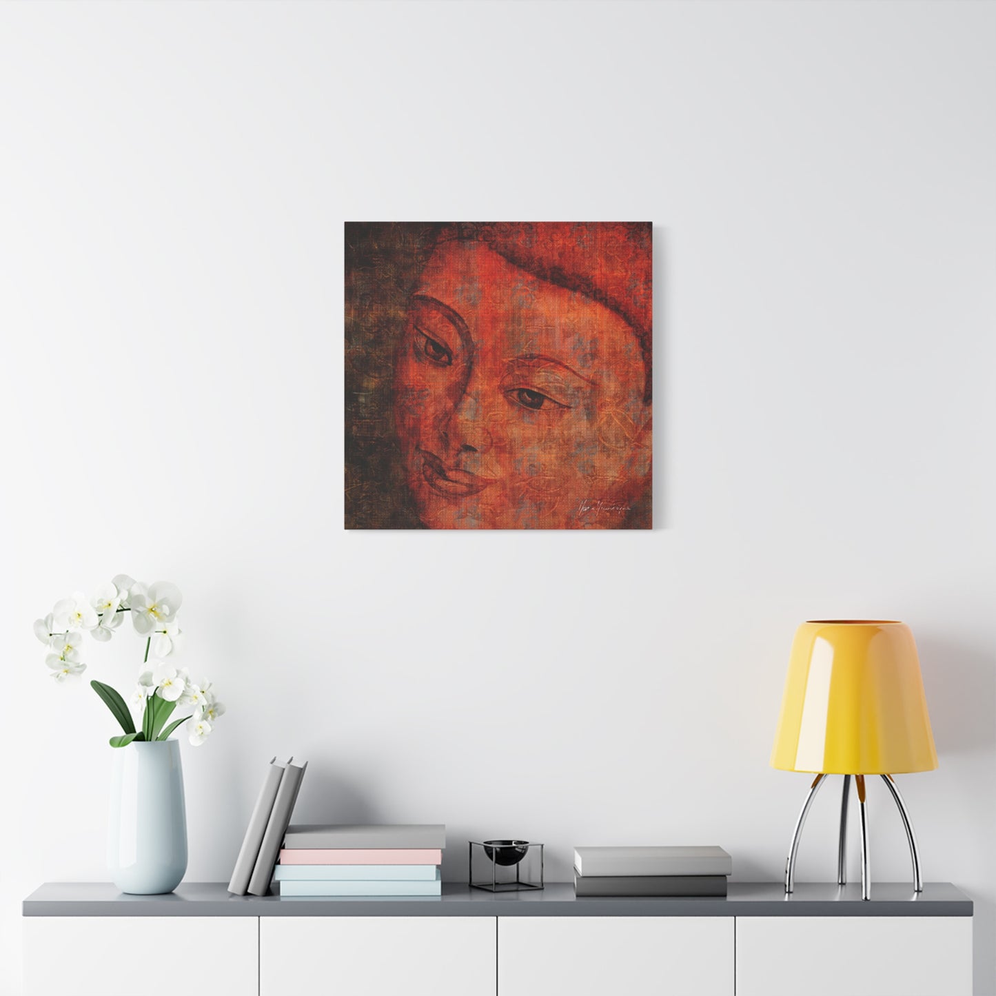Buddha Portrait, elegant, sophisticated print by artist Marie Frederique