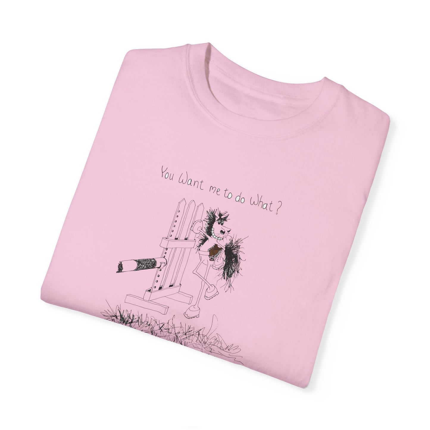 CTS - You want me to do what? from a horse's point of view - Equestrian T-shirt by Artist Marie Frederique