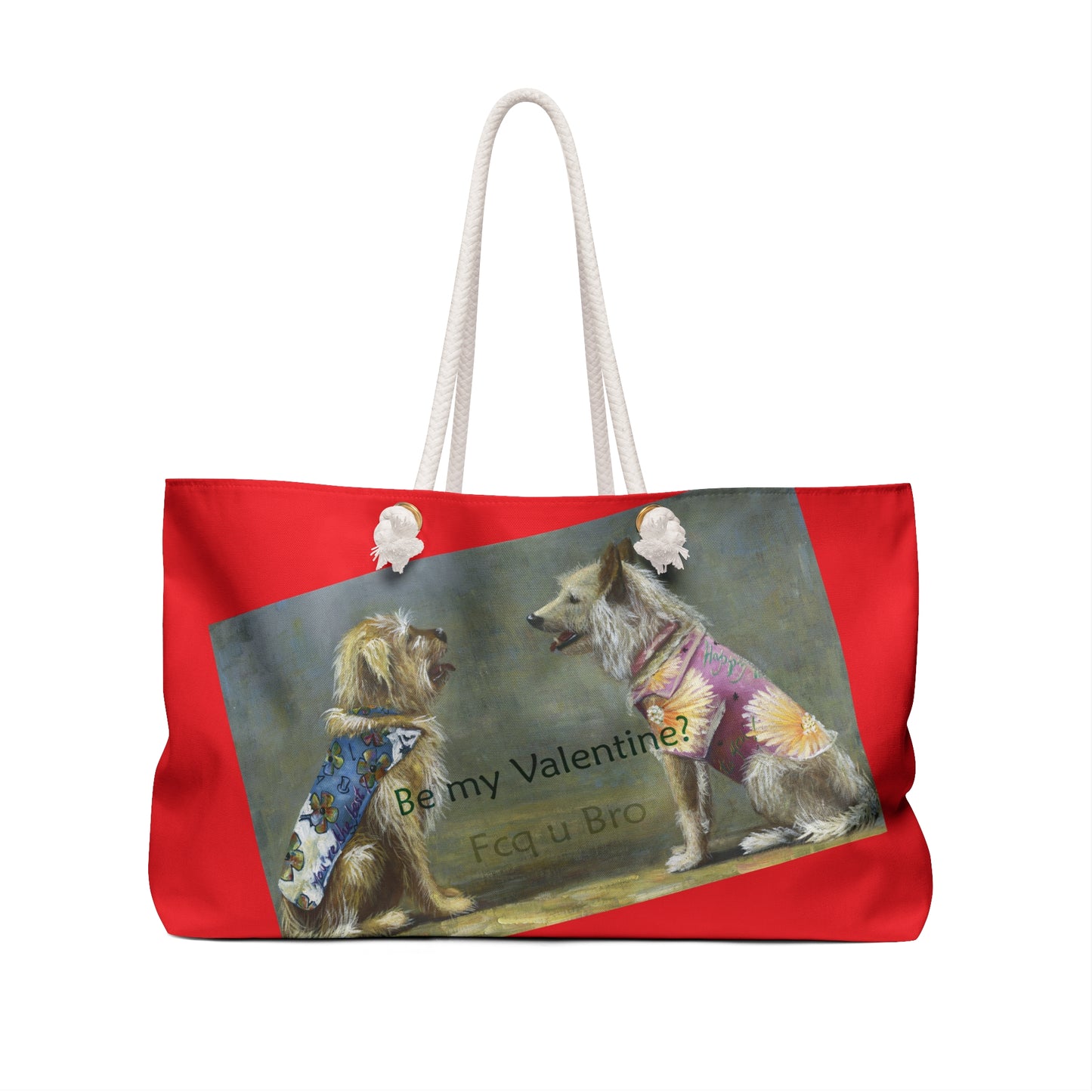 Valentine Weekender Bag - Adult humor by artist Marie Frederique