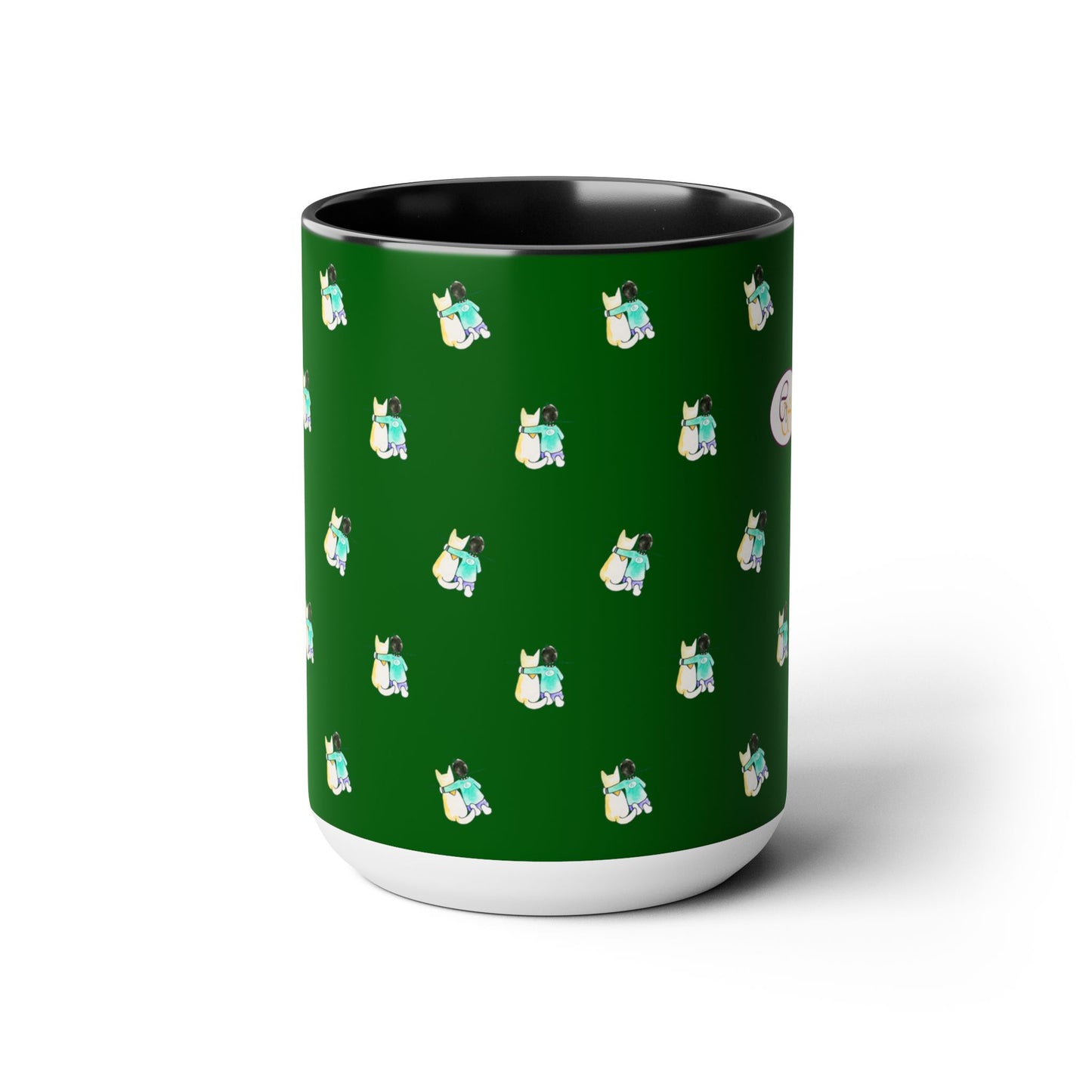 CTS Green - Coffee Mug in 2 colors, Black or Blue, 15oz by Artist Marie Frederique