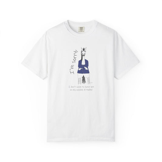Equestrian Whimsical Horse, Not working today! T-Shirt by artist Marie Frederique