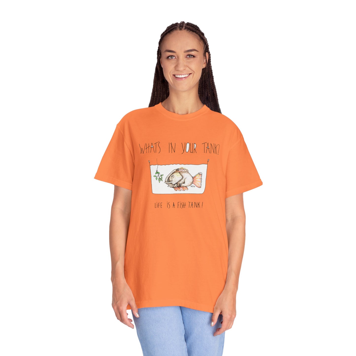 Fish Tank Collection, Elephant Fish Aquarium T-Shirt by artist Marie Frederique