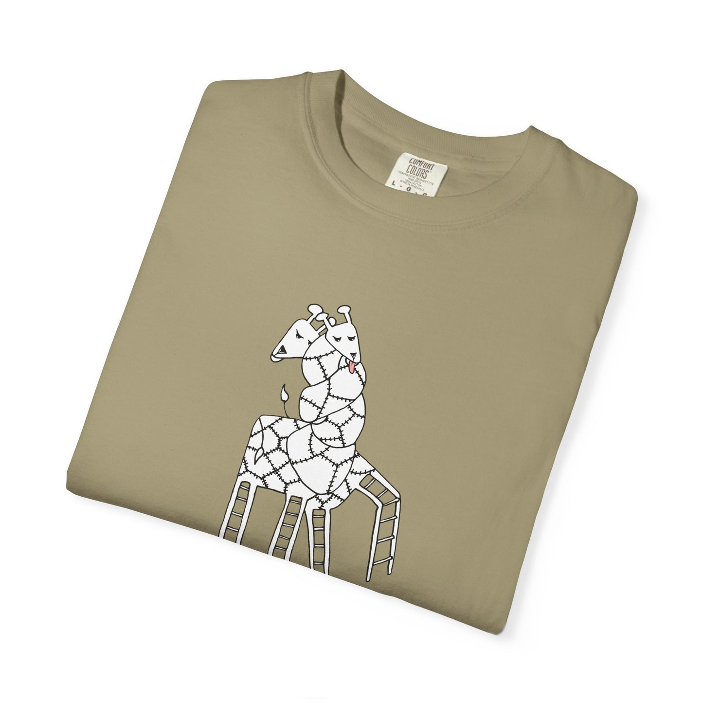 Entangled Embrace Giraffe T-shirt by artist Marie Frederique