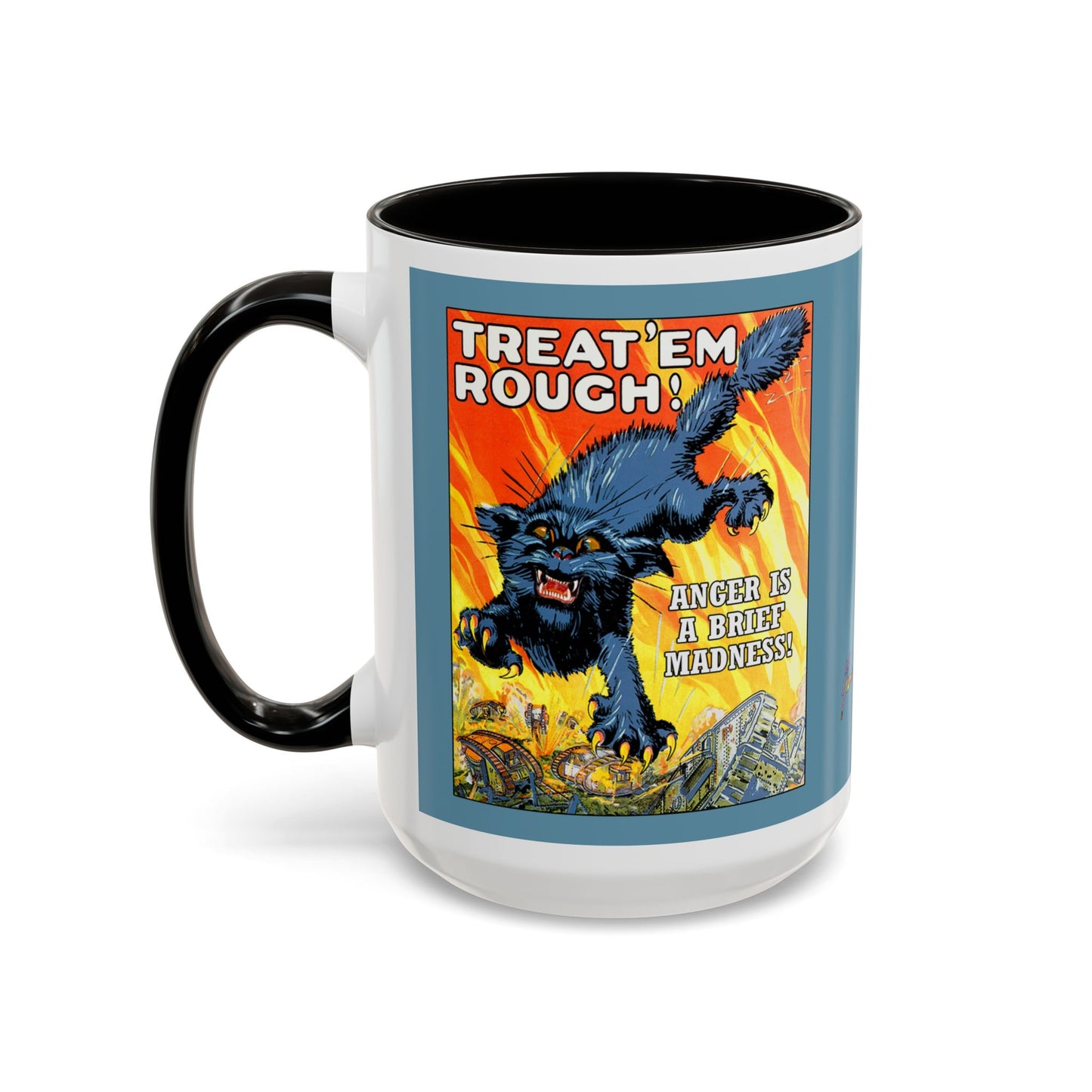 Poster Mug "Anger is a brief madness" - Colorful Mugs