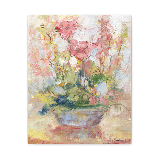Floral Abstract Canvas Print, by artist Marie Frederique