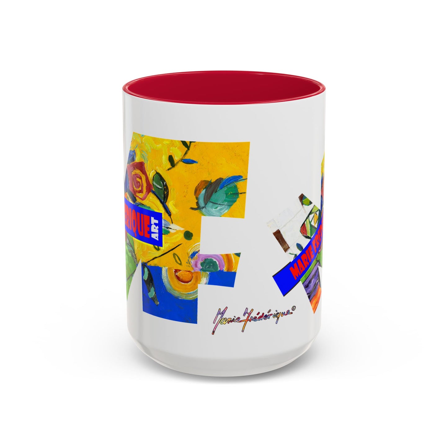 MF ART, multicolored abstract - Colorful Mug by artist Marie Frederique
