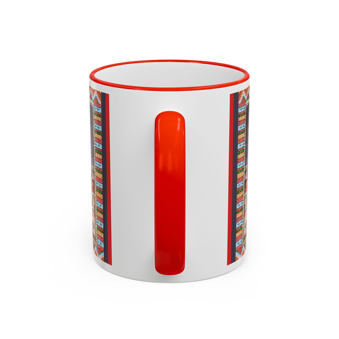 Colorful Southwestern Desert Illustration — 11oz/15oz Ceramic Coffee Cup by artist Marie Frederique