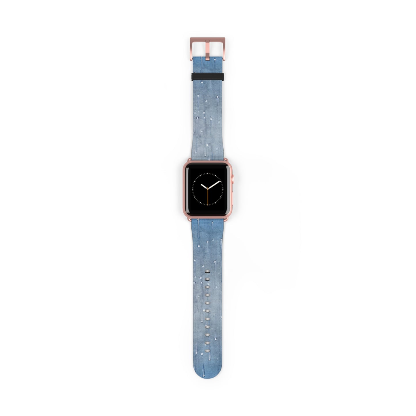 Blue Planet Series, Jean Wet look faux leather Watch Band by artist Marie Frederique