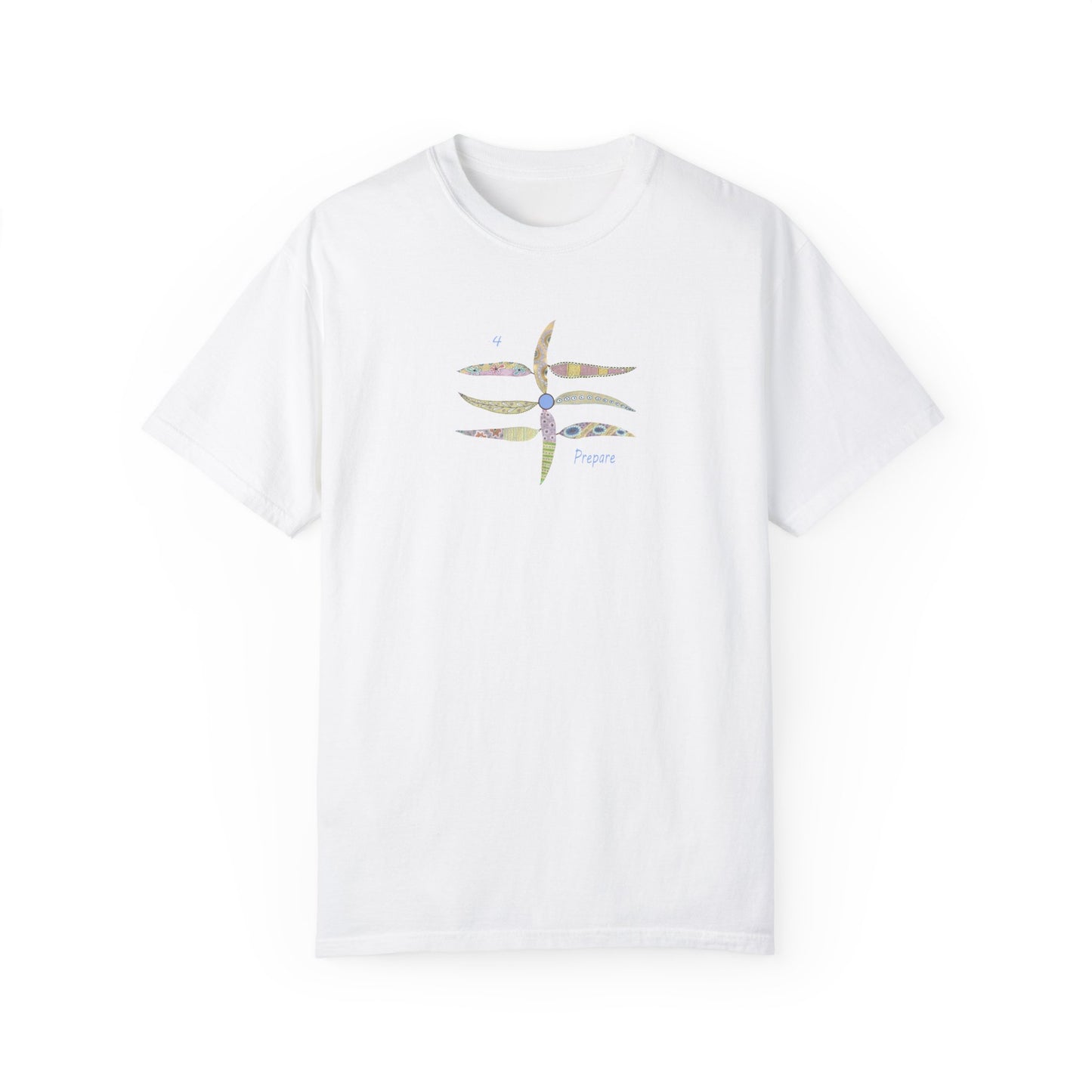 Essassani symbol # 4 "Prepare" - Unisex Garment-Dyed T-shirt by Artist Marie Frederique