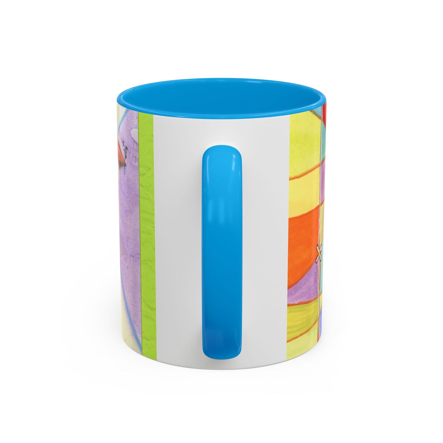 Colorful Dove, Peace offering - Colorful Mug by artist Marie Frederique