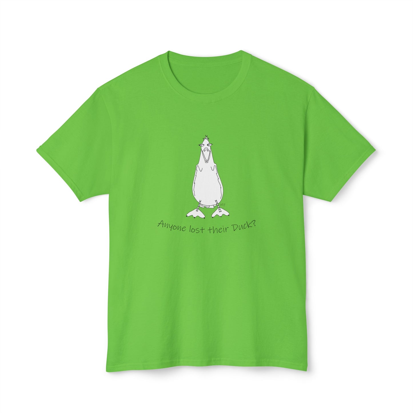 Duck Lovers - "Anyone lost their Duck?" Unisex HD Cotton™ T-shirt by artist Marie Frederique