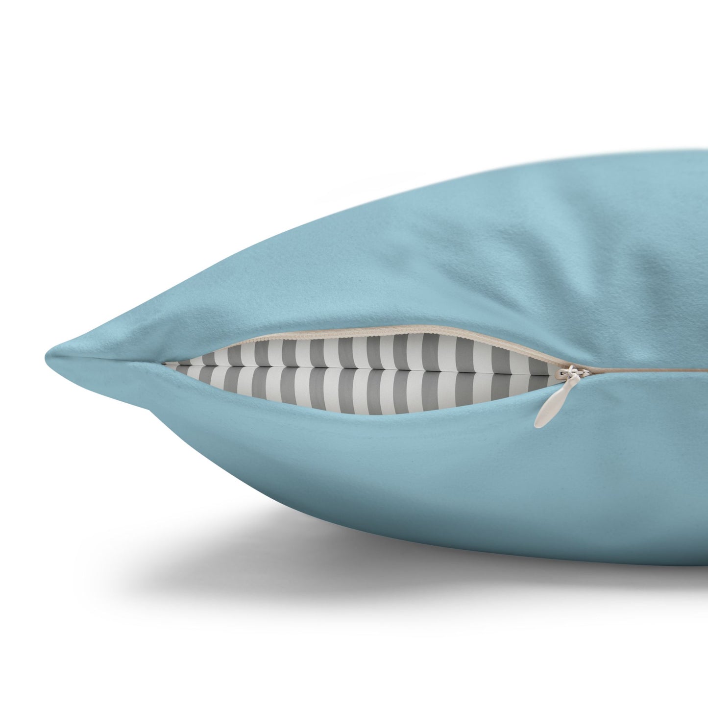 Fishing Faux Suede Pillowcase — Colorful Folk Art fish by artist Marie Frederique