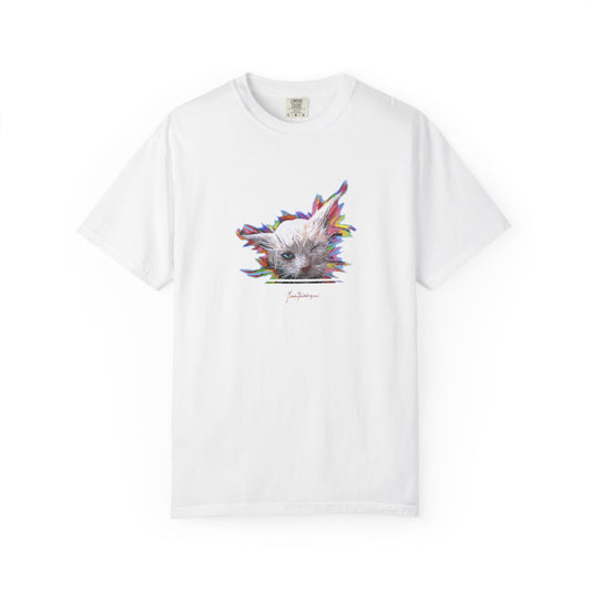 Wet Kitty Unisex T-shirt by artist Marie Frederique