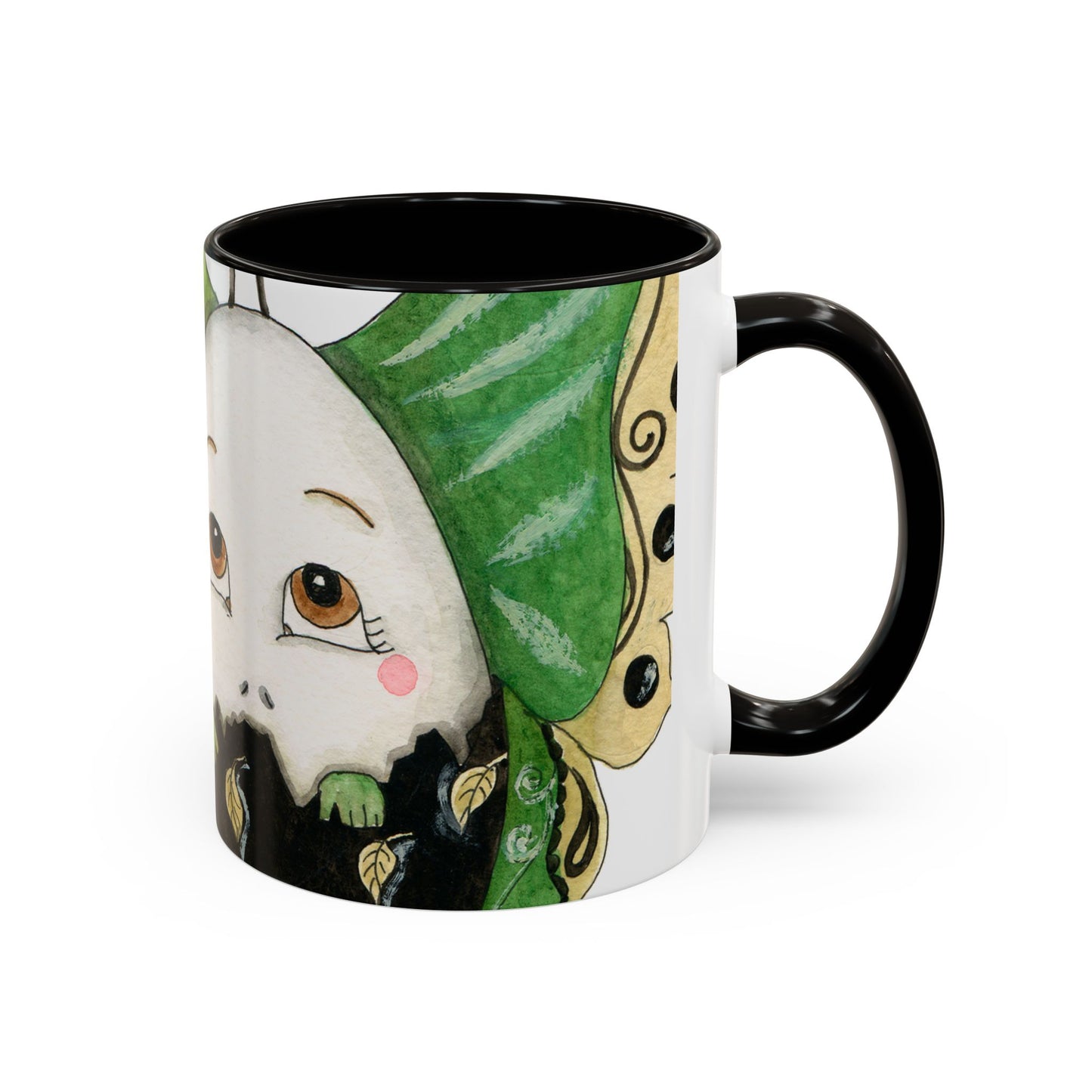 Whimsical Egg Butterfly 1, Colorful Mug by Artist Marie Frederique